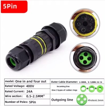 Conector de Ramificación SPI de 4 Líneas